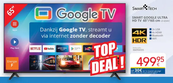 Promotie: Smart Google ultra hd tv