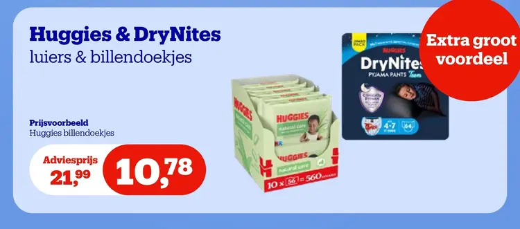Aanbieding: luiers & billendoekjes