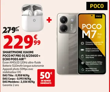 Aanbieding: Smartphone XIAOMI POCO m7 pro 5g 8/256go + ec