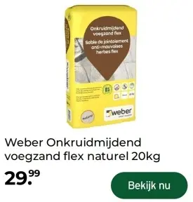 Aanbieding: Onkruidmijdend voegzand flex naturel