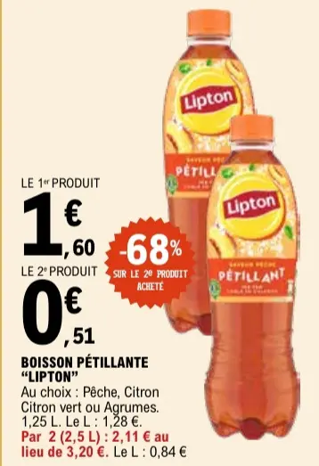 Offre: Boisson pétillante