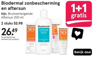 Aanbieding: Zonbescherming en aftersun