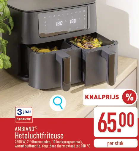 Promotie: Heteluchtfriteuse