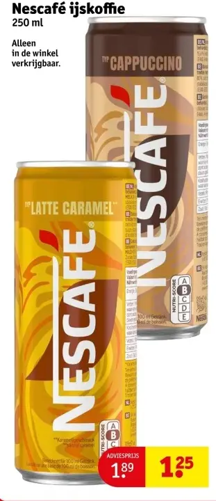 Aanbieding: Nescafé ijskoffie