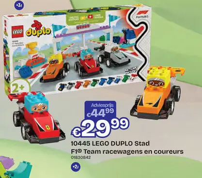 Aanbieding: 10445 LEGO Stad F1® team racewagens en coureurs