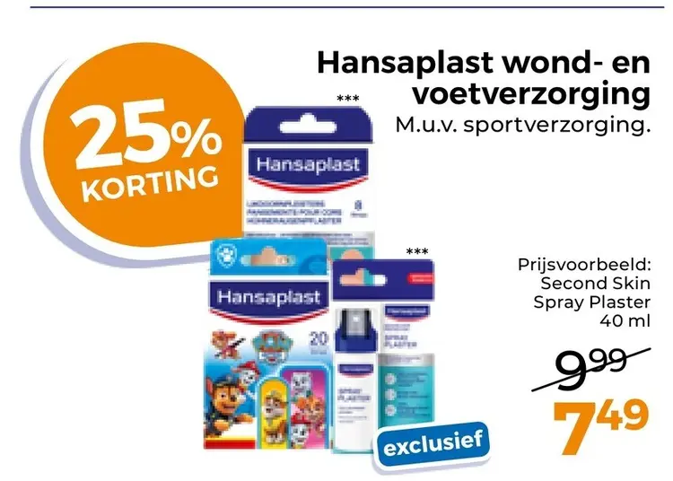 Aanbieding: Hansaplast wond- en voetverzorging