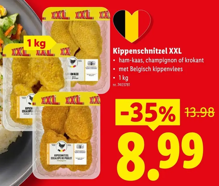 Promotie: Kippenschnitzel XXL