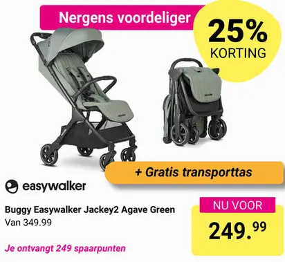 Aanbieding: Buggy Easywalker Jackey2 Agave Green