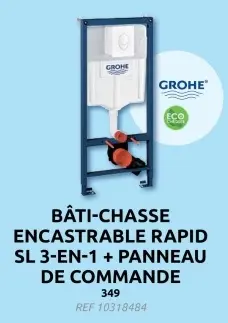 Offre: Bâti-chasse encastrable rapid sl 3-en-1 + pan