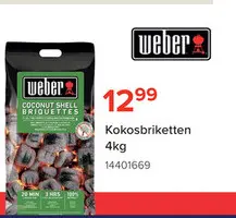 Promotie: Weber Kokosbriketten - 4kg