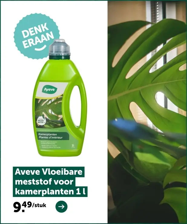 Promotie: Vloeibare meststof voor kamerplanten