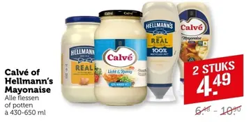 Aanbieding: Calvé of Hellmann's Mayonaise