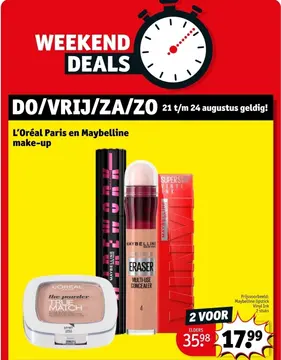 Aanbieding: L'Oréal Paris en Maybelline make-up