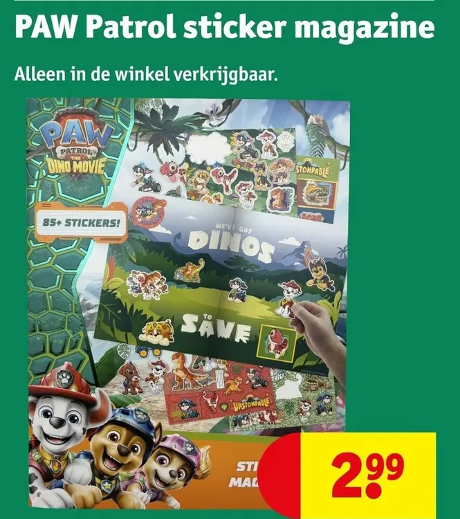 Aanbieding: PAW Patrol sticker magazine