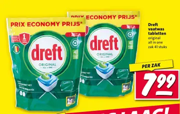 Aanbieding: Dreft vaatwas tabletten