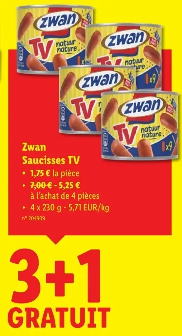 Offre: Saucisses TV