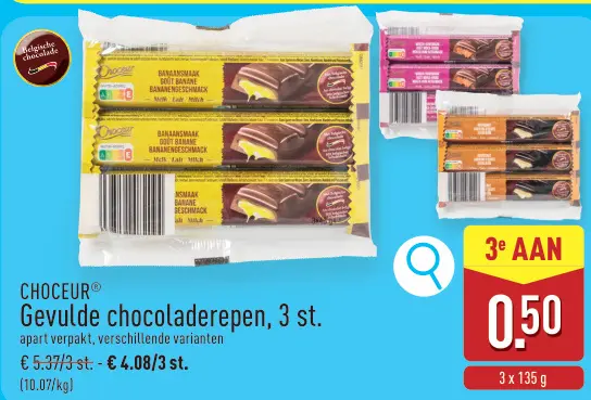 Promotie: Gevulde chocoladerepen