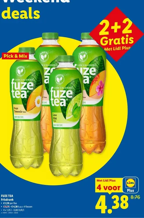 Promotie: FUZE TEA Frisdrank