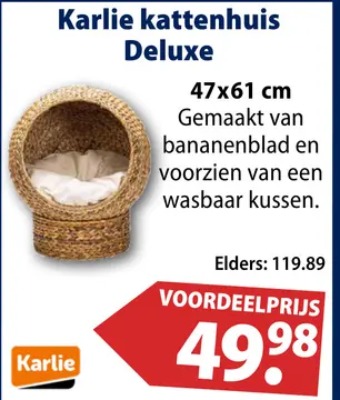 Aanbieding: Karlie kattenhuis Deluxe