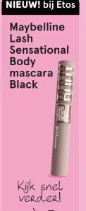 Aanbieding: Maybelline Lash Sensational Body mascara Black