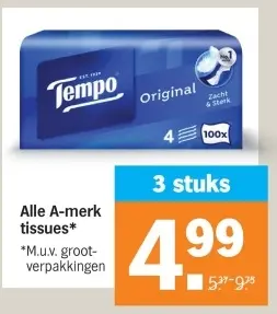 Aanbieding: Tissues