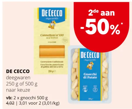 Promotie: Deegwaren