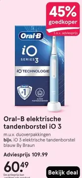 Aanbieding: Oral-B elektrische tandenborstel iO 3