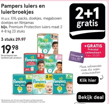 Aanbieding: Pampers luiers en luierbroekjes