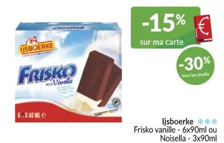 Offre: Frisko vanille ou Noisella