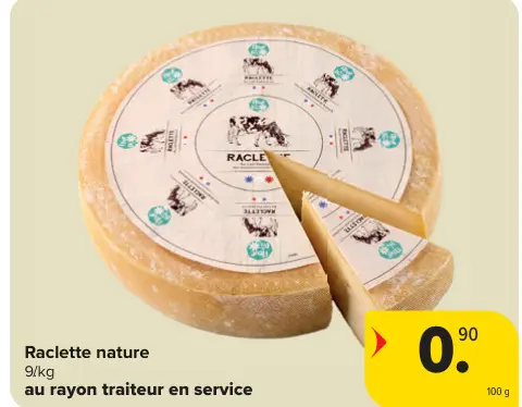 Offre: Raclette nature