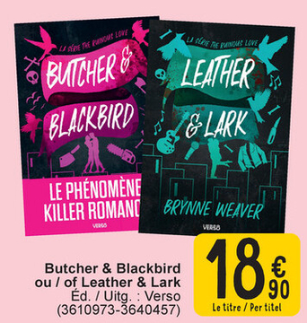 Offre: Butcher & Blackbird ou / of Leather & Lark