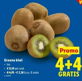 Promotie: Groene kiwi