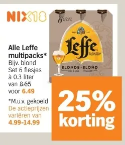 Aanbieding: Leffe multipacks
