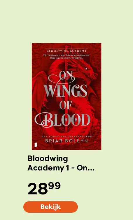 Aanbieding: Bloodwing Academy 1 - On Wings of Blood