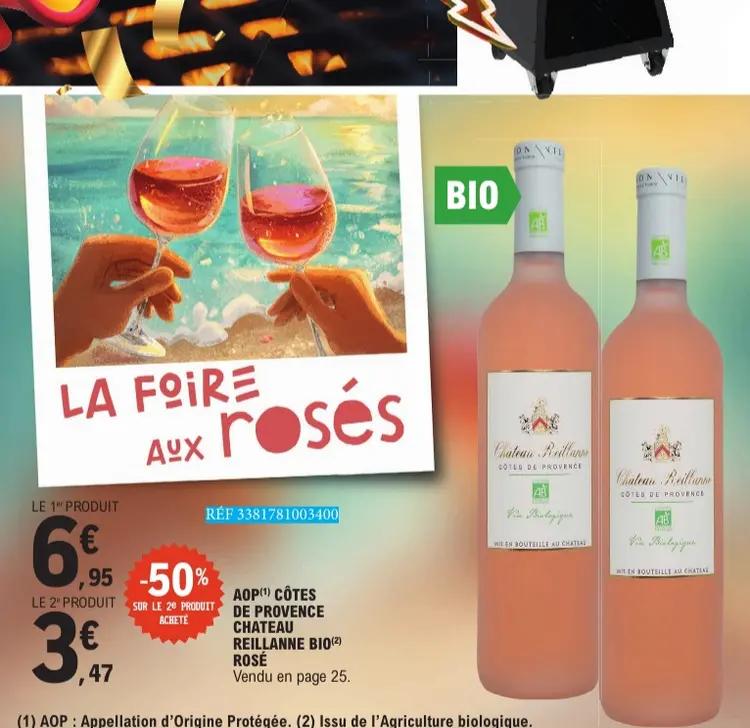 Promotie: Côtes de provence Chateau Reillanne bio rosé