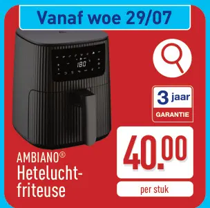 Promotie: Heteluchtfriteuse