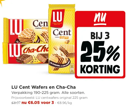 Promotie: Cent Wafers en Cha-Cha