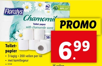 Aanbieding: Floralys Toilet- papier Chamomil