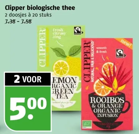 Aanbieding: biologische thee
