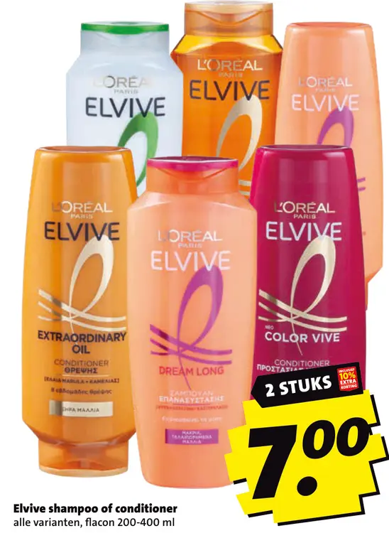 Aanbieding: Elvive shampoo of conditioner