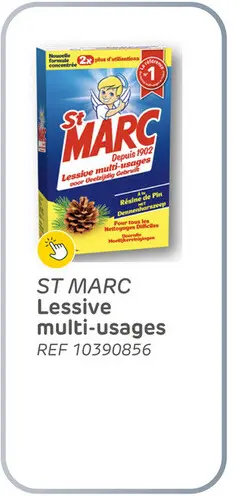 Offre: Lessive multi-usages saint marc résine de pin 1,4kg
