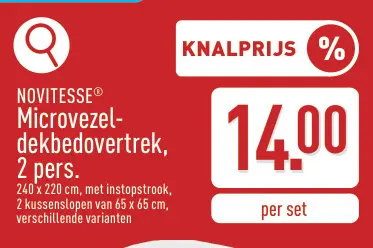 Promotie: Microvezel-dekbedovertrek