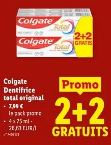 Offre: Dentifrice total original