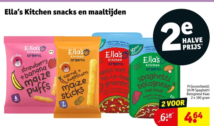 Aanbieding: Ella's Kitchen snacks en maaltijden