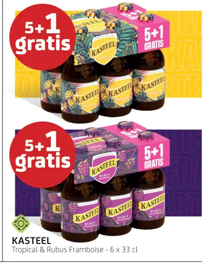 Promotie: KASTEEL Tropical & Rubus Framboise