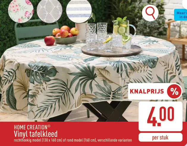 Promotie: Vinyl tafelkleed