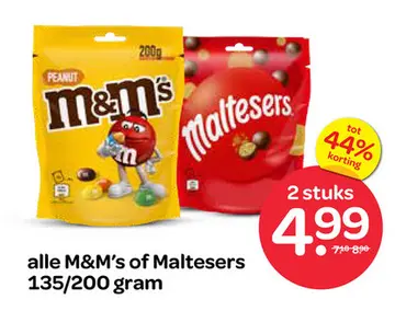 Aanbieding: M&M's of Maltesers