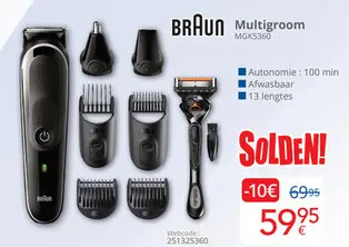 Aanbieding: BRAUN Multigroom MGK5360