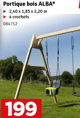 Offre: Portique bois ALBA