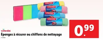 Offre: Éponges à récurer ou chiffons de nettoyage
